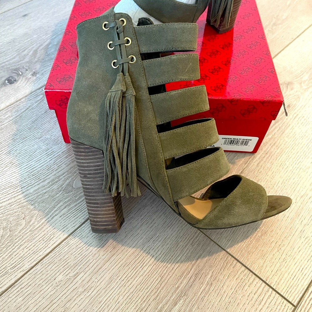 Guess Blasa Green suede heel